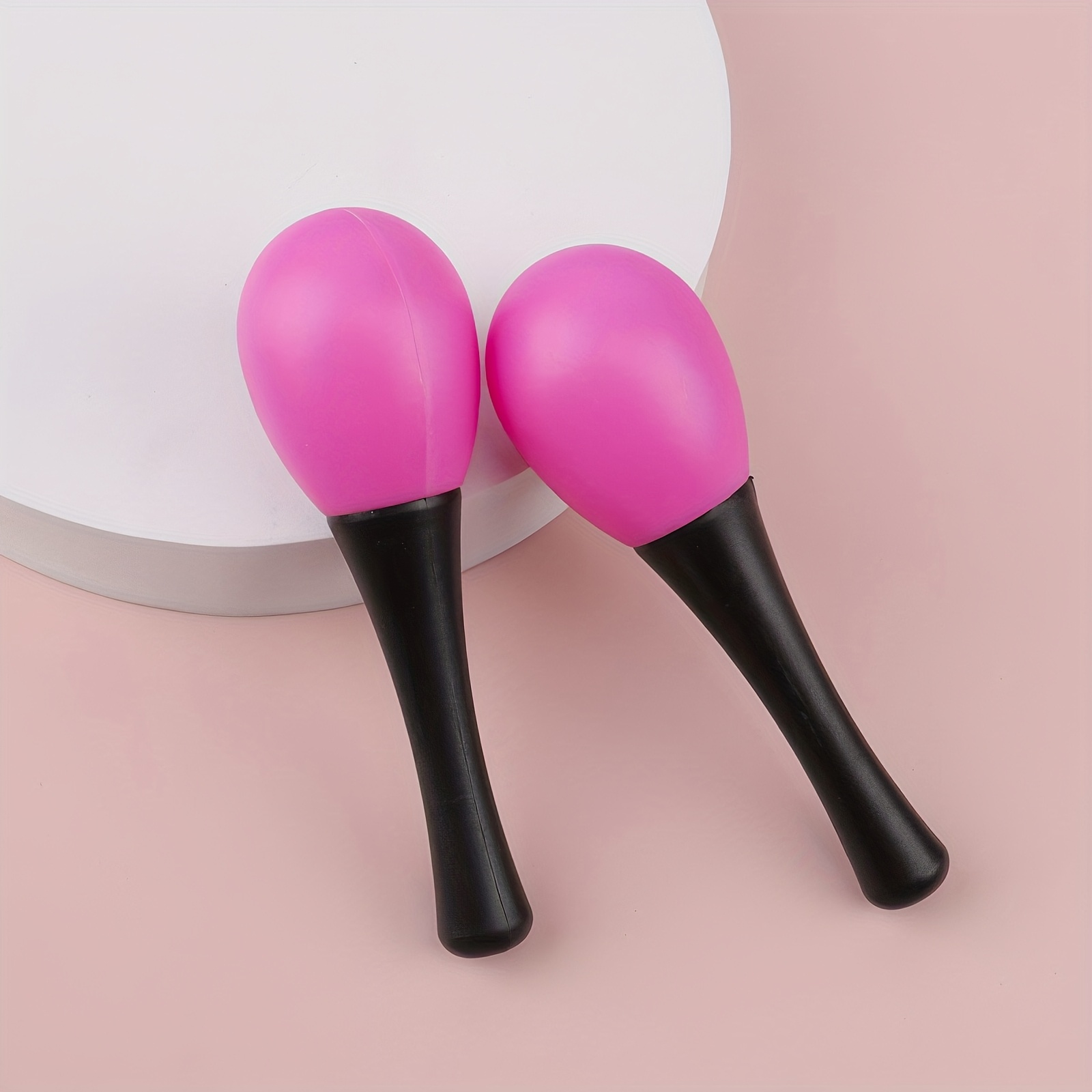 TEMU 2pcs Shakers, Percussion Instruments, Egg Shakers, Slim Waist Shakers, Sand Shakers, Sand Egg Shakers, Egg Maracas, Ktv Music Atmosphere