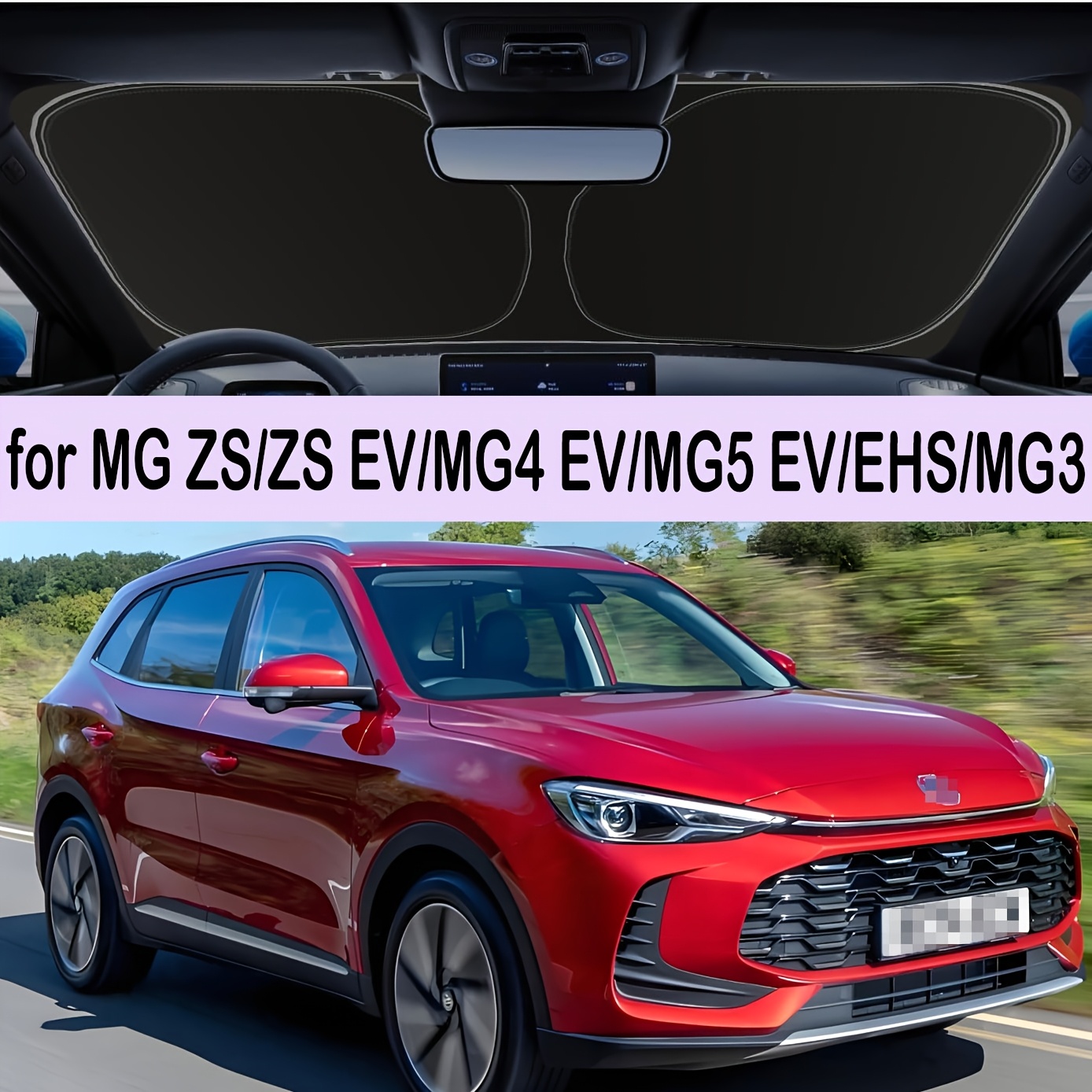TEMU For //mg4 Ev/mg5 Ev/ehs/mg3 Windshield Sun Shade Blocks Sunlight, Heat And . Foldable Design With Storage Bag, Suitable For And Serves As An