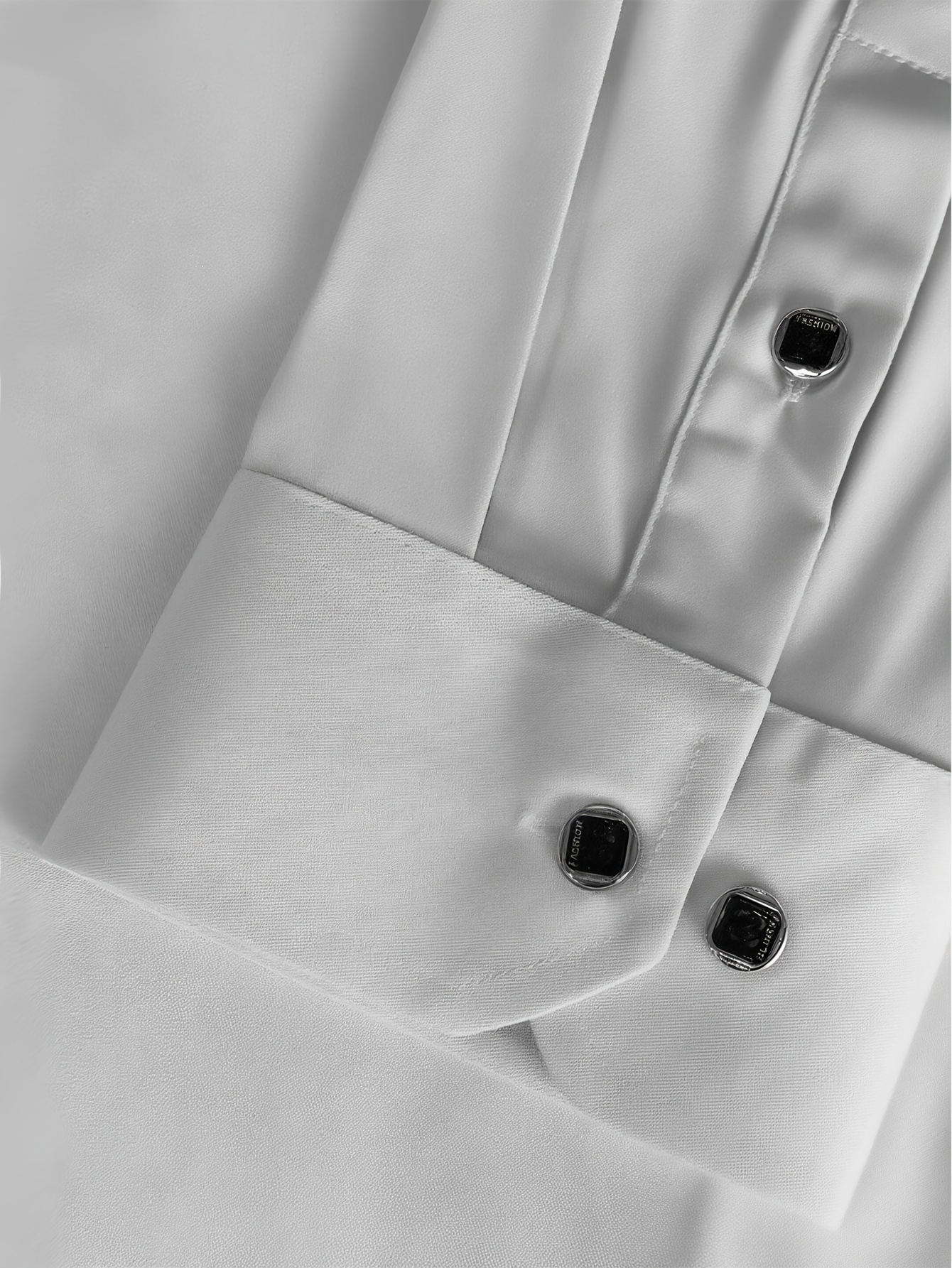 white dress shirt not see through Men's Collar Pin Hidden Placket - Size 13x18 Cm Why Are White Dress Shirts