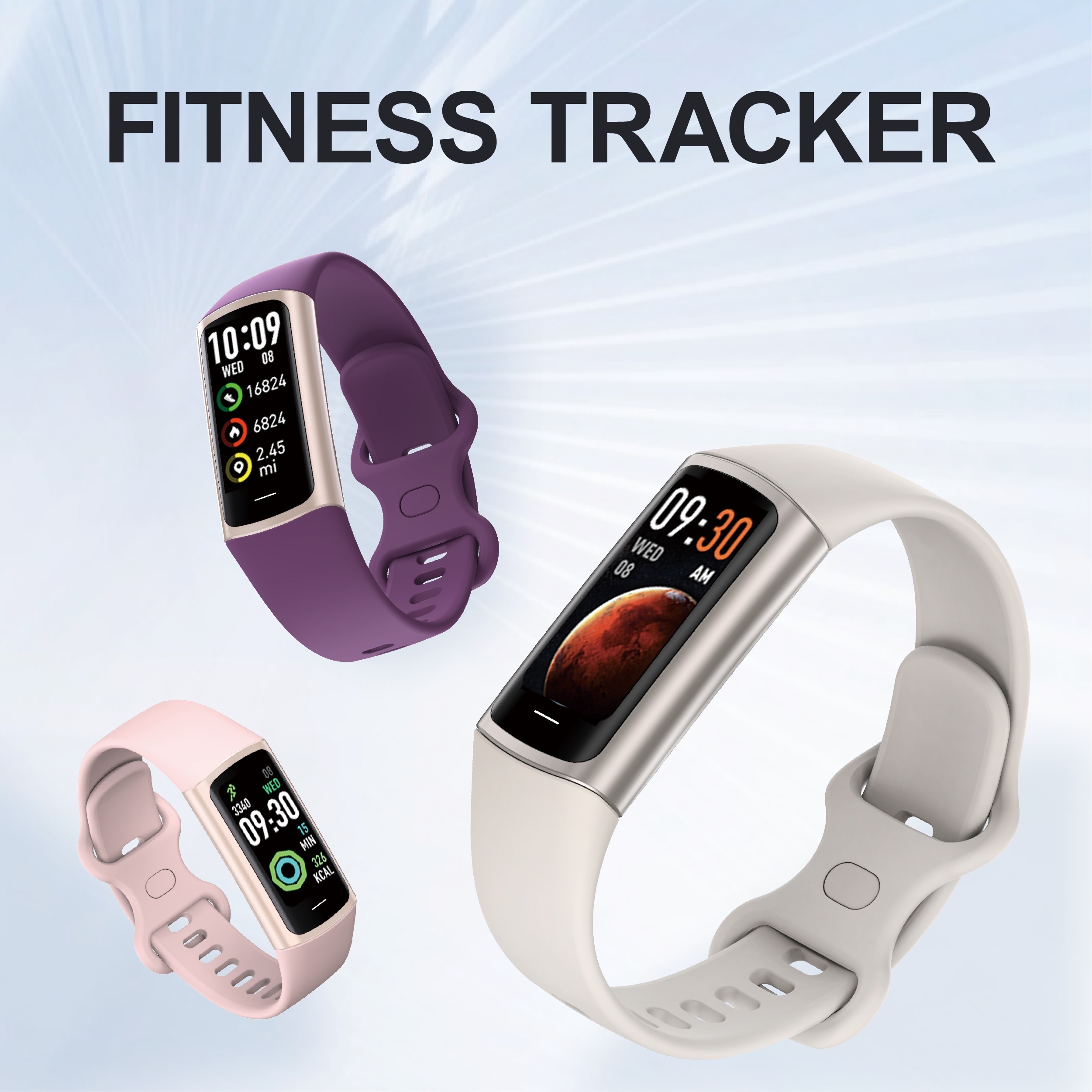 EYMU Ultra High Value Intelligent Bracelet, Message, Health Tracking, Thermometer, Sleep Monitoring, Multiple Sports Modes, Multiple Watch Faces, Lightweight and Durable, Ideal for Outdoor Enthusiasts