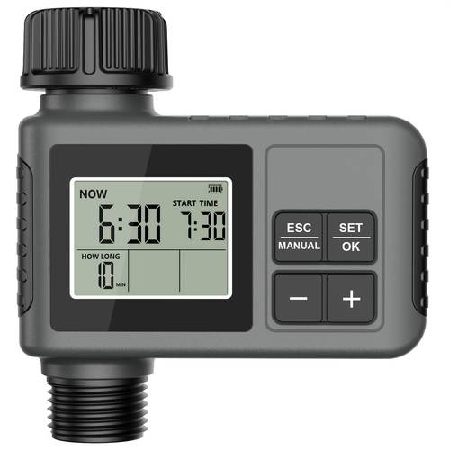smart watering system for outdoor gardens featuring an irrigation timer and automatic plant watering capabilities