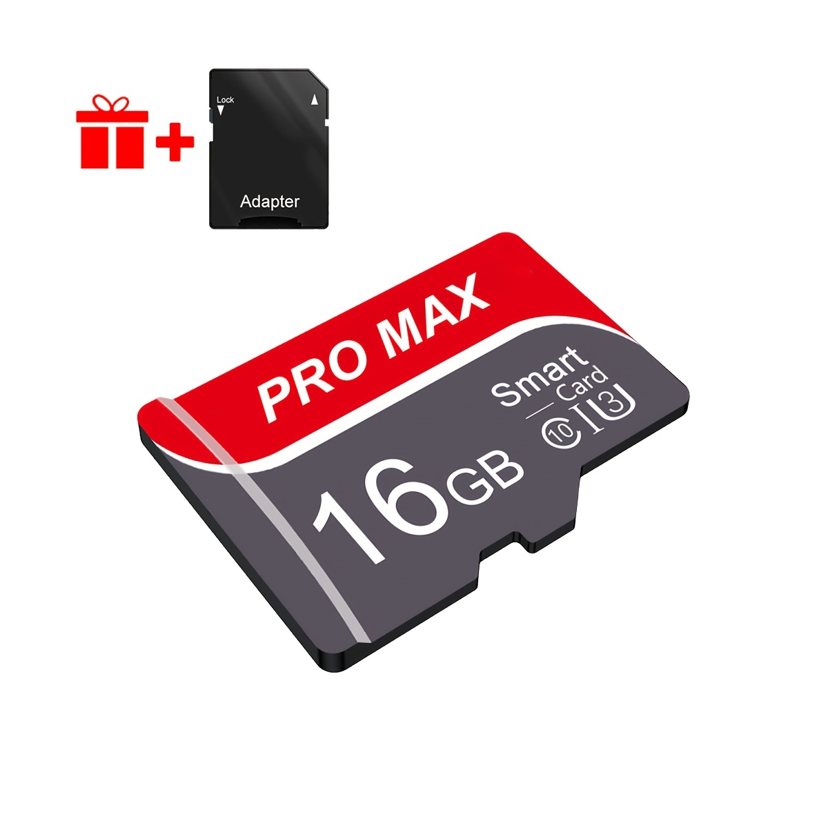 TEMU New High 10 Sd Tf Memory Card Multi-capacity Red Card 64gb 32gb 16gb Secure Storage For Phone Camera Tablet Car Audio Surveillance