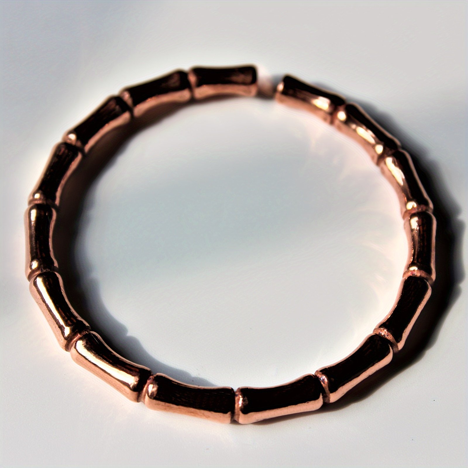 Boho Copper Bangle Bracelet for Women