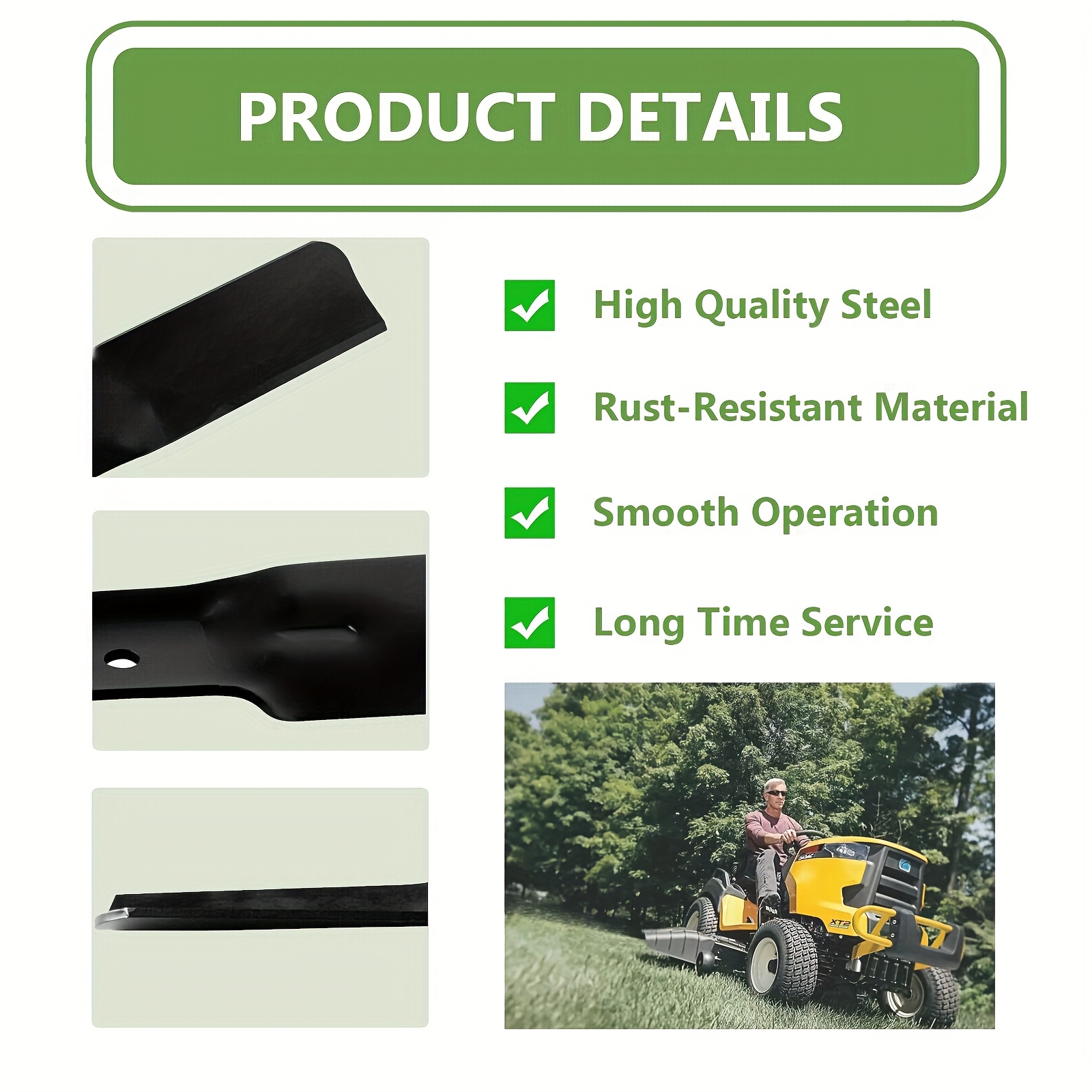 3pcs 942 05056a lawn mower medium lift blades cut replaces Temu