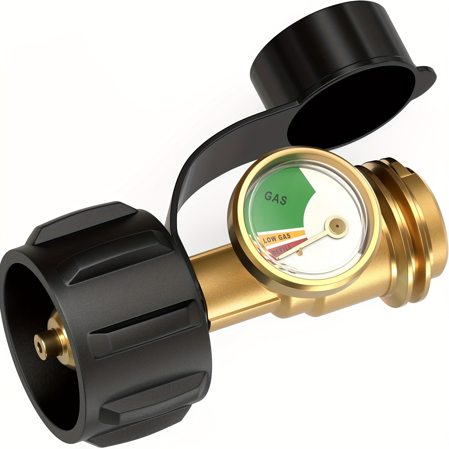 propane tank gauge level indicator leak detector gas pressure meter universal for   cylinder bbq gas grill heater and more appliances type 1 connection