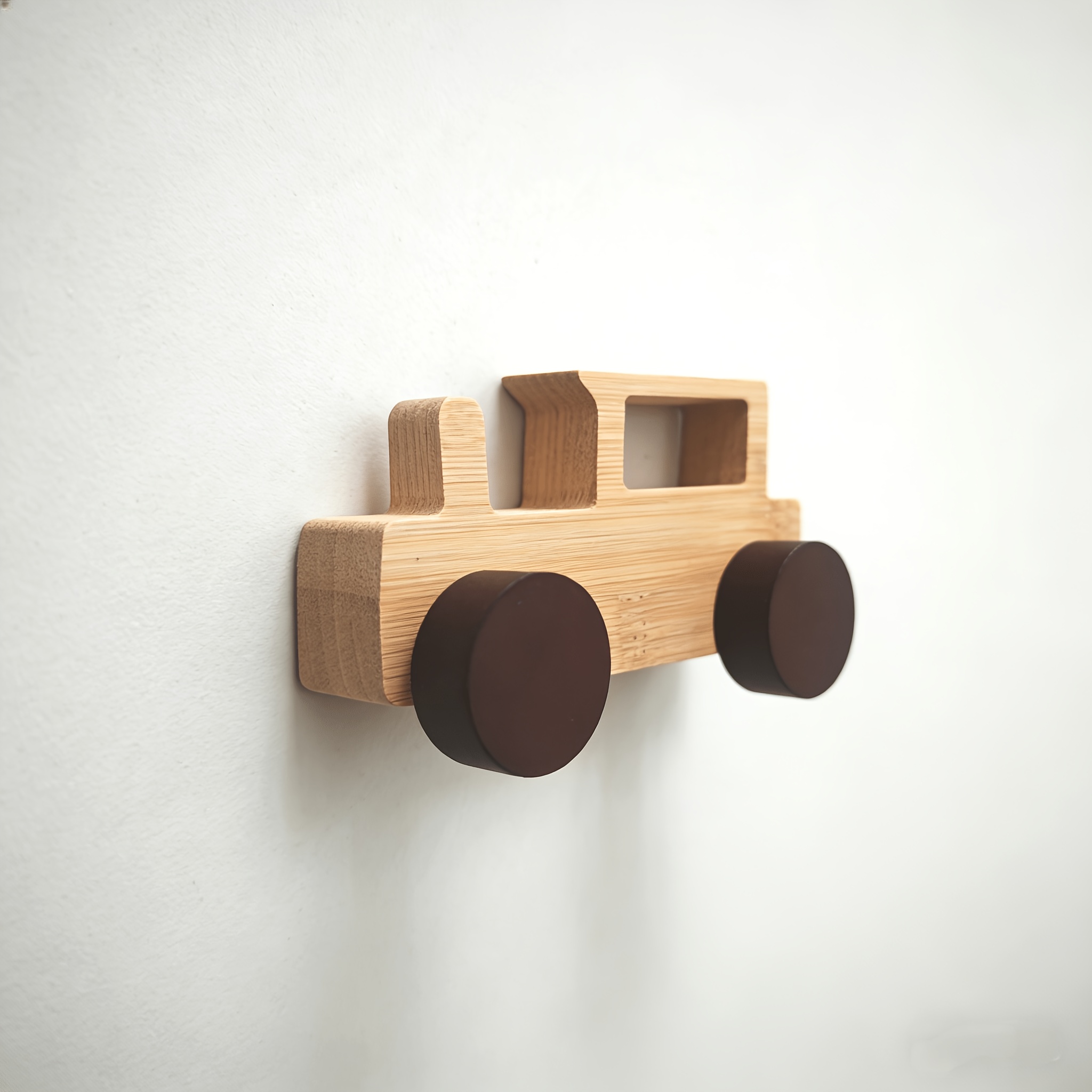 TEMU Perchero de pared de bambú sin taladro para taladrar, para entrada, perchero de llaves, bolsos y sombreros