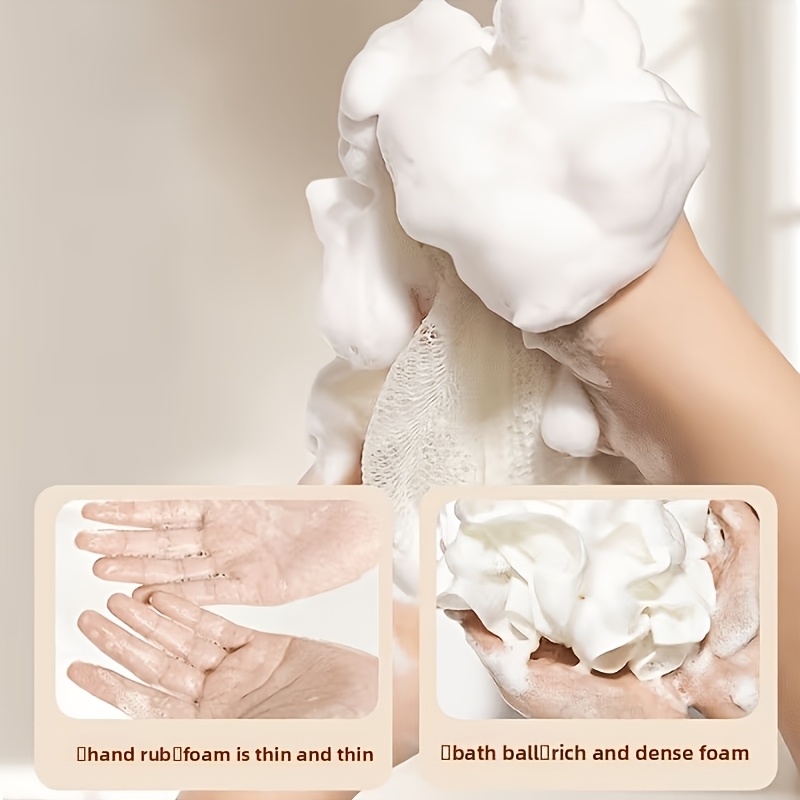 3pcs Soap-Containing Bath Balls with Exfoliating Cloth