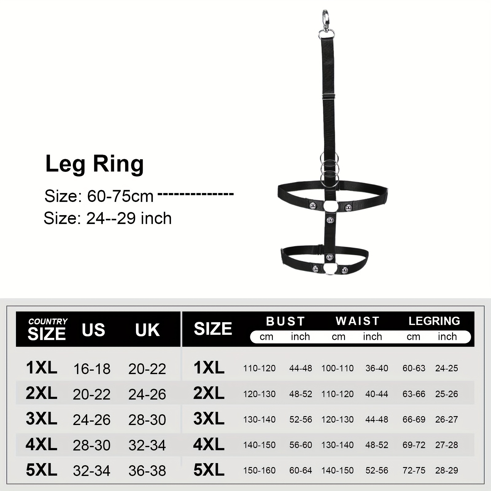 garter belt size chart Hosiery image main image 1