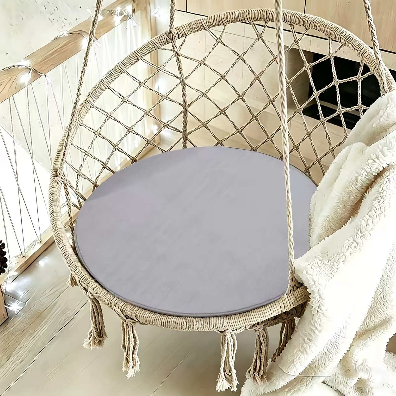 TEMU 1pc Round Stool Cushion With Non-slip Design, Suitable For Office Chairs, Usable In . Soft And Comfortable, It Makes An Ideal Gift. Suitable For