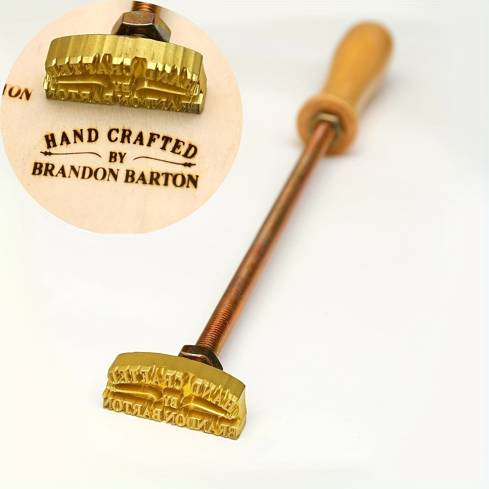 

Handcrafted Copper Woodburning Stamp By Crawell - Perfect For Personalizing Wood, Leather, Wedding Seals, And More