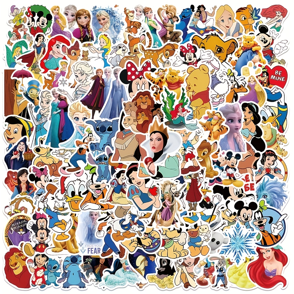 

100pcs Of Assorted Cartoon Stickers Featuring , Personalizing Laptops, Computers, Luggage, Cell Phones, And Motorcycles. Waterproof Stickers For Halloween And Christmas.