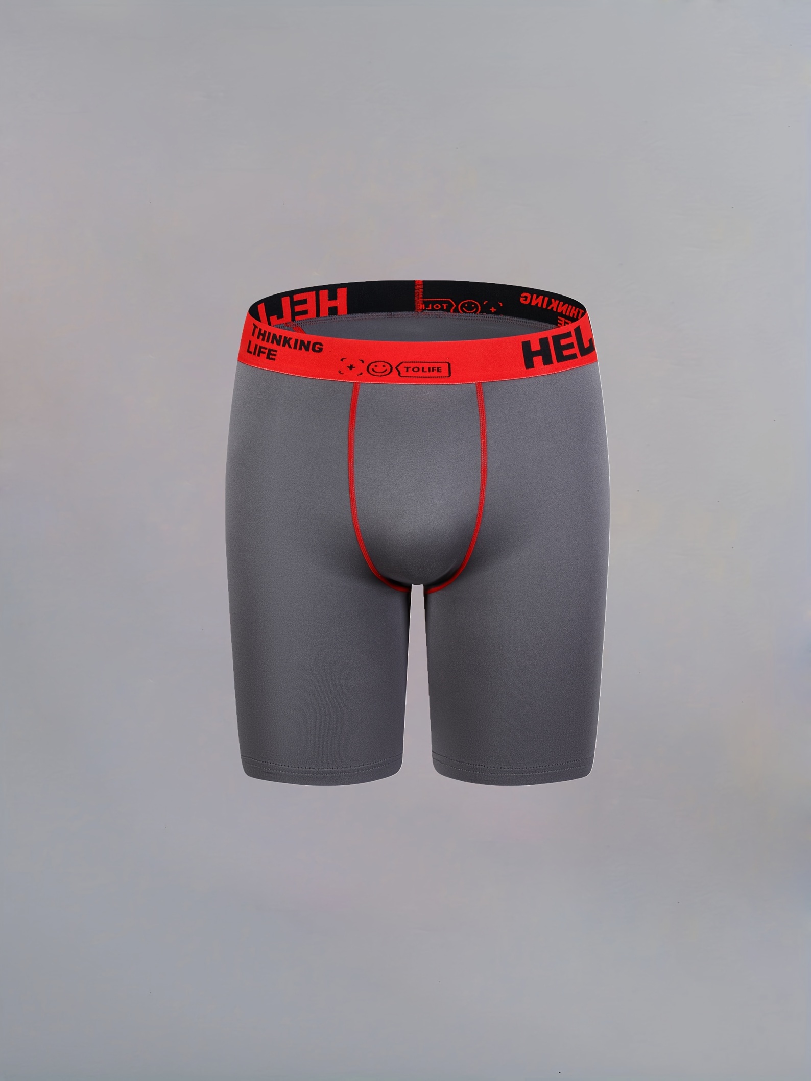 Men's Breathable Trunks Underwear Personalized Boxer Brief Hello