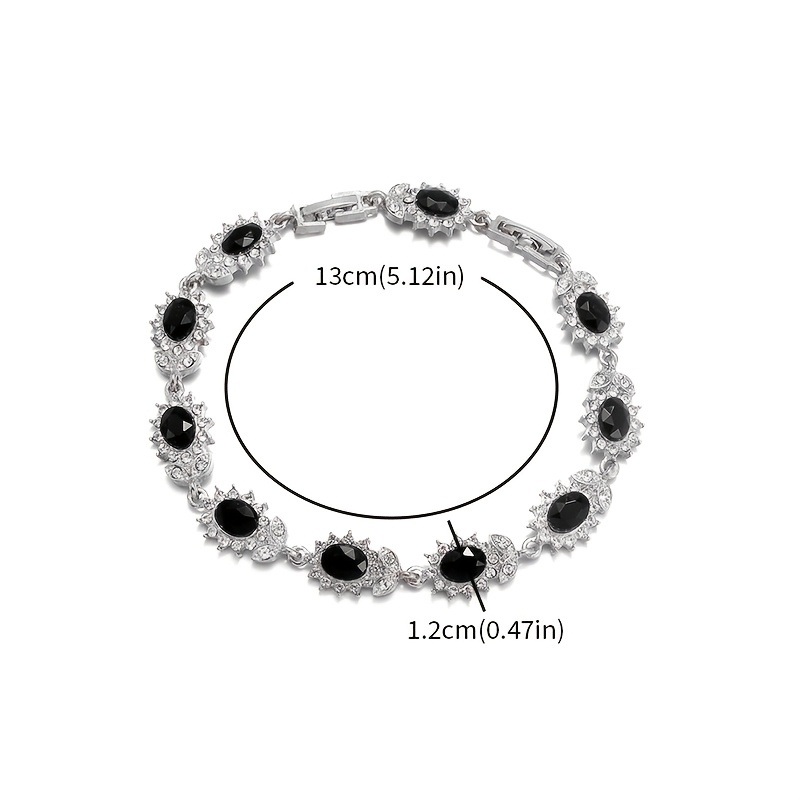Women's Elegant Sunflower Cubic Zirconia Chain Bracelet