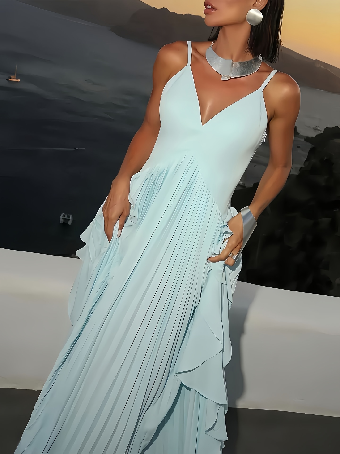 graduation dresses europe White Tiered Eyelet Midi Graduation Dress with Buttons White / XSmall main image 1