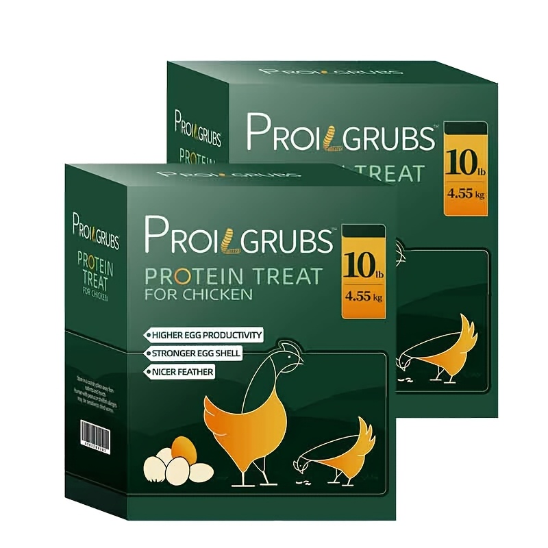 TEMU 20 Lbs Proilgrubs Dried Fly Chicken Treats- Non-gmo-dried Grubs For Chickens