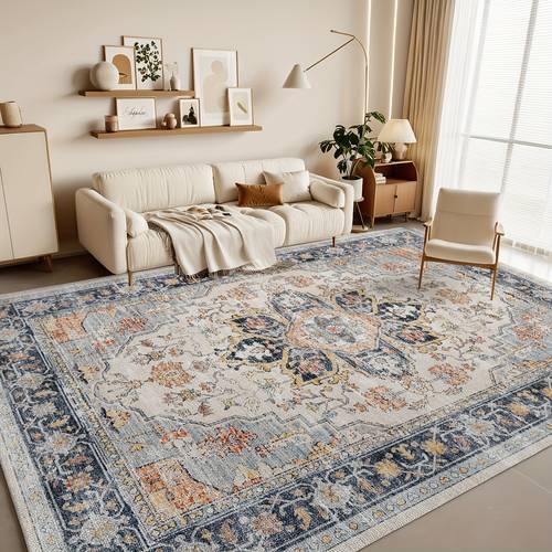 machine washable rug vintage design washable area rugs with non slip rugs for living room bedroom decor office boho rug