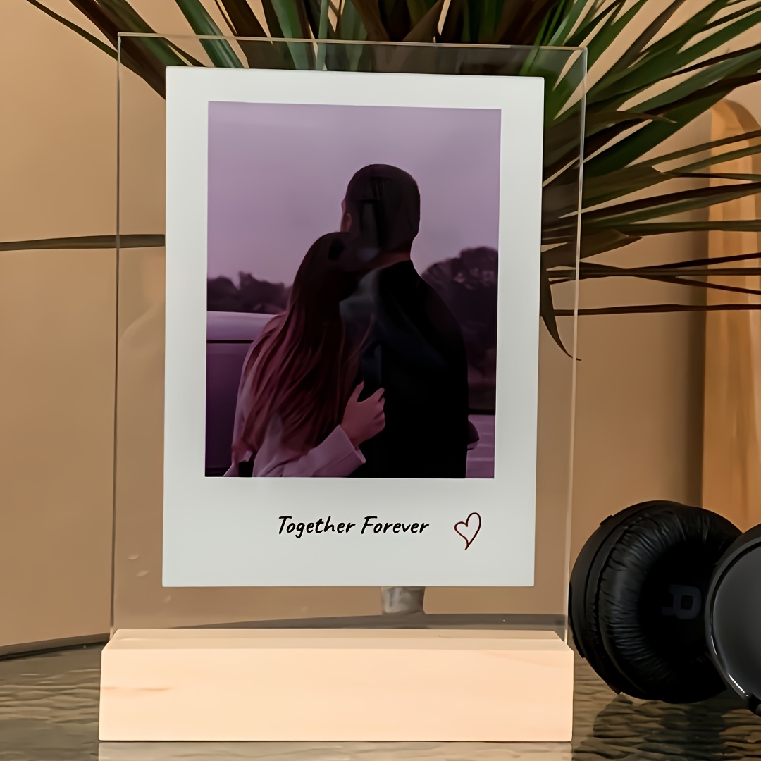 E-shop 2D Flach, Personalisiertes Acryl-Foto, Urlaubsgeschenk. Paargeschenk, Fotogeschenk, Hochzeitsgeschenk