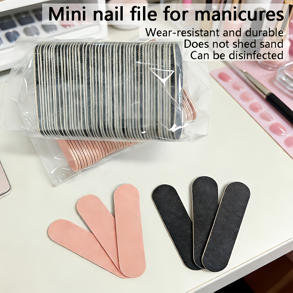 60pcs Mini Double-Sided Nail File Set