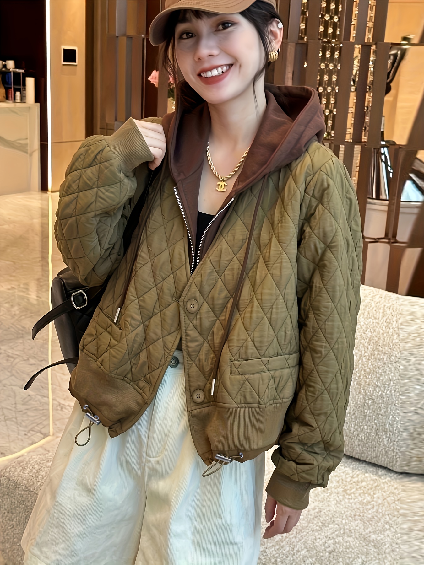 Veste Matelassee Veste Courte Capuche Femme STREET-ONE Veste