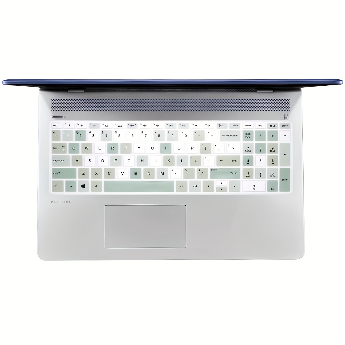 TEMU 1 de teclado de silicona inglesa con estilos degradados | para HP 15.6" Series, 2020/2019 15, 15.6" Series, .3" Series, Laptop