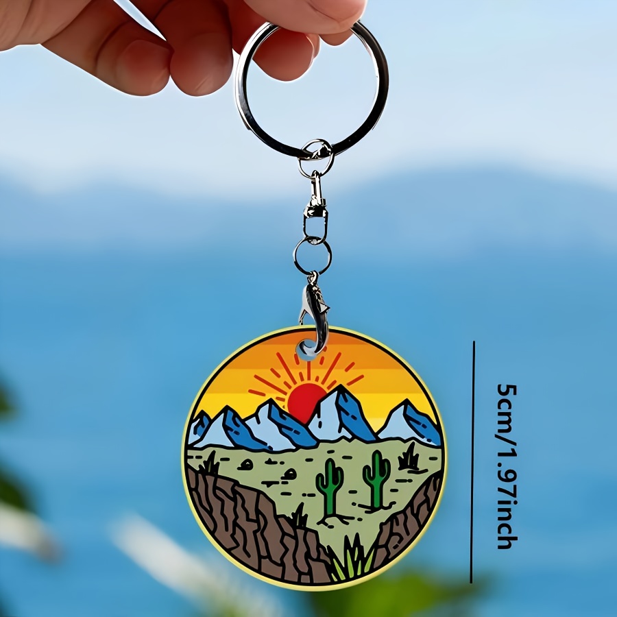 TEMU 1 Personalized Double-sided/single-sided Customizable Photo Keychain, A Pendant, A Personalized Holiday Party Souvenir, Perfect As A Gift For A