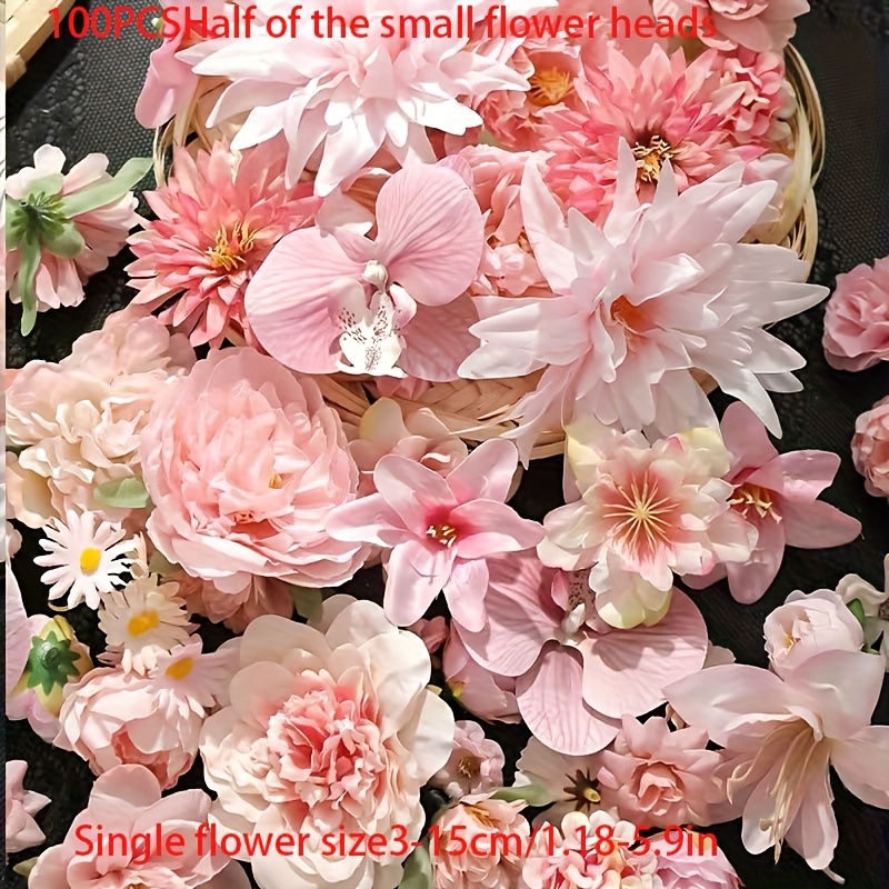 100pcs Realistic Artificial Flowers Suitable For Diy Bouquets & Home Decor - Plastic Chrysanthemoons, For - Wedding,, For Valentine's, Christmas, Centerpieces, Table Decorations (no Maintenance)