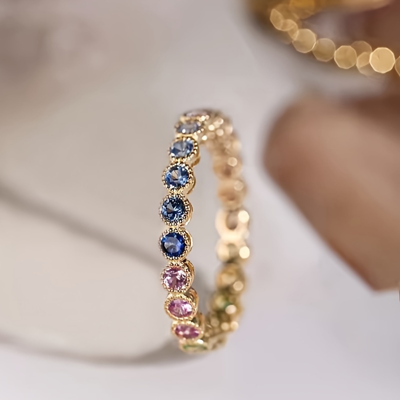 Image of Stylish And Exquisite Women's Ring Set With Synthetic, Suitable For Parties, Banquets, Daily Leisure Accessories