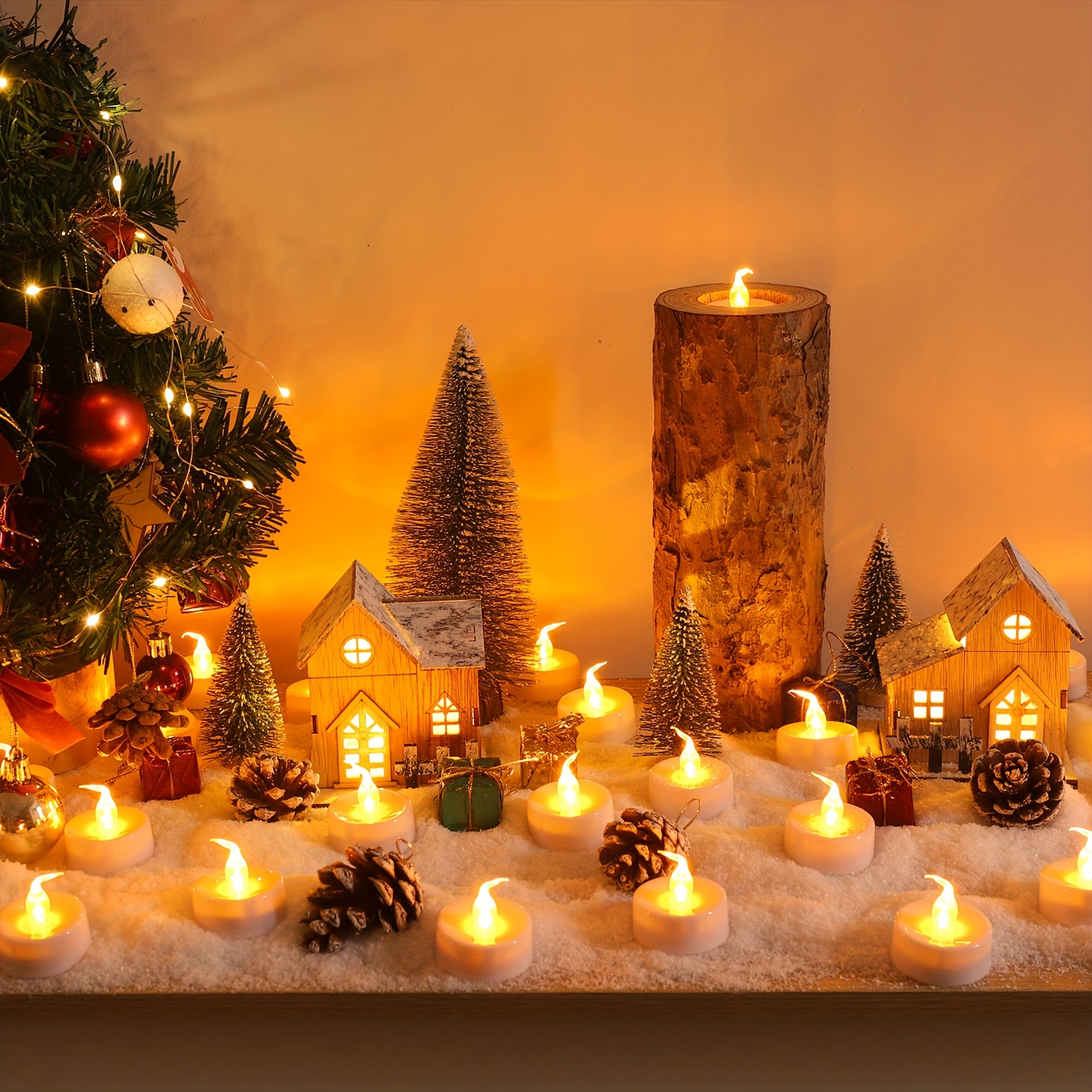 TEMU Flameless Candles Cr2450 Battery Operated Candles, Flickering Flameless Candles With Warm Yellow Light, Remote Control Candles, Timer Candles,