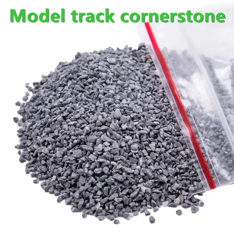 

50g Realistic Gray Miniature Railway Gravel - Diy Model Track & Garden Paving Material, Ideal For & Dollhouse Decorations