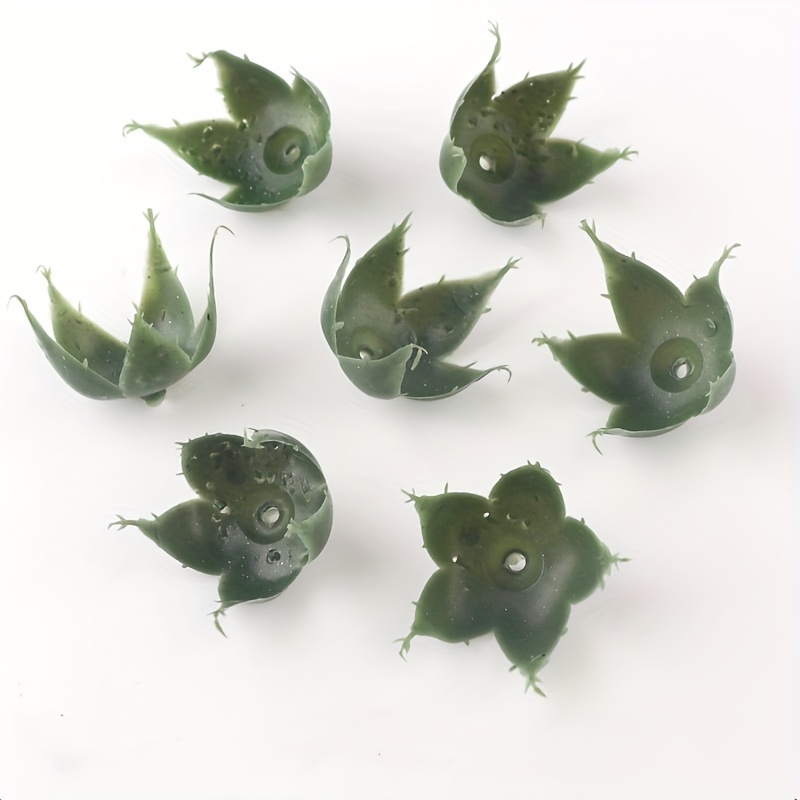 50 Artificial Rose Flower Holders, Net Flower Diy Materials, Green Leaf Artificial , Plastic Green Flower Leaves