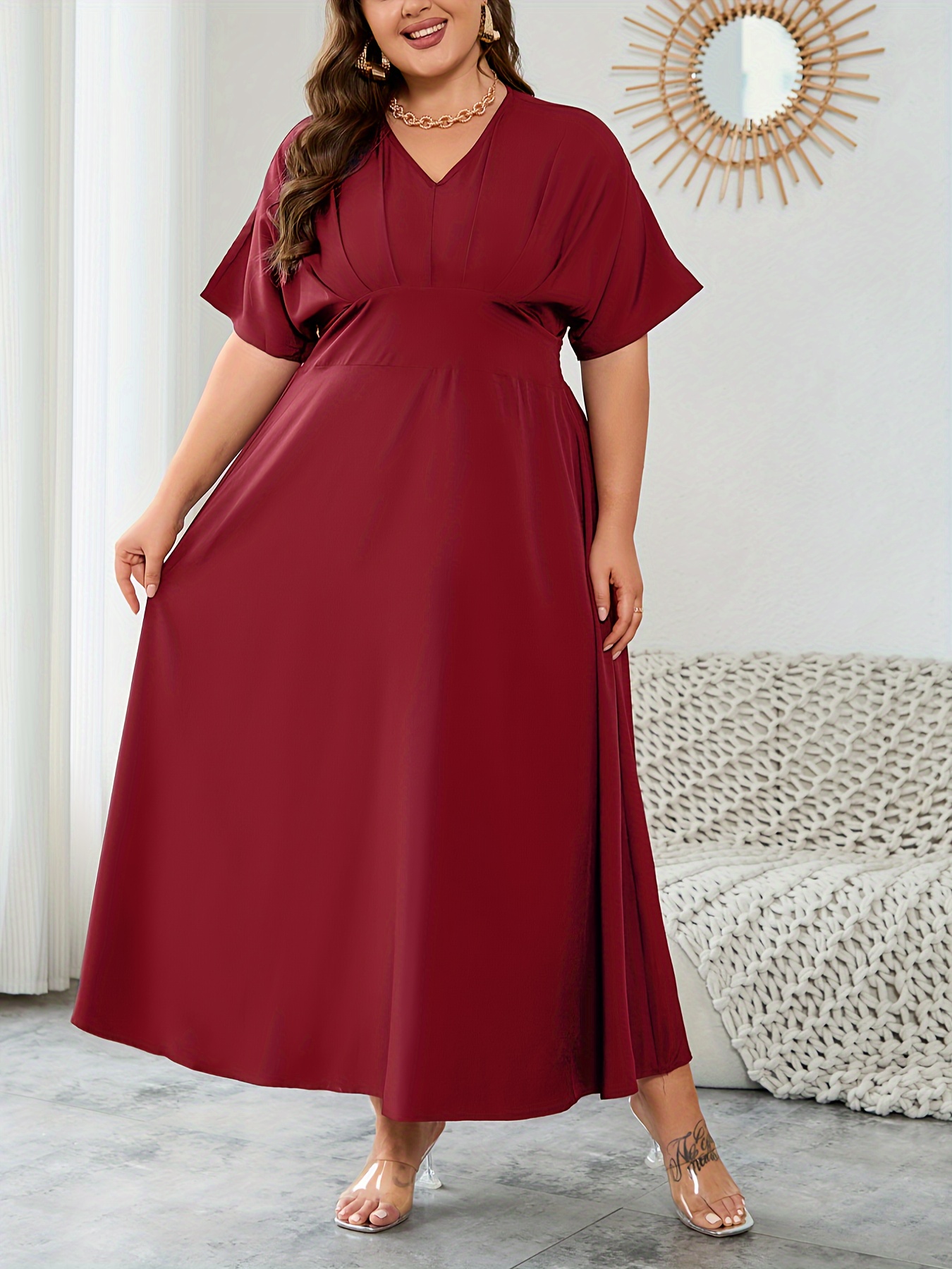 navy blue dress for baby girl Amira Pleated A Line Midi Dress - Black main image 0