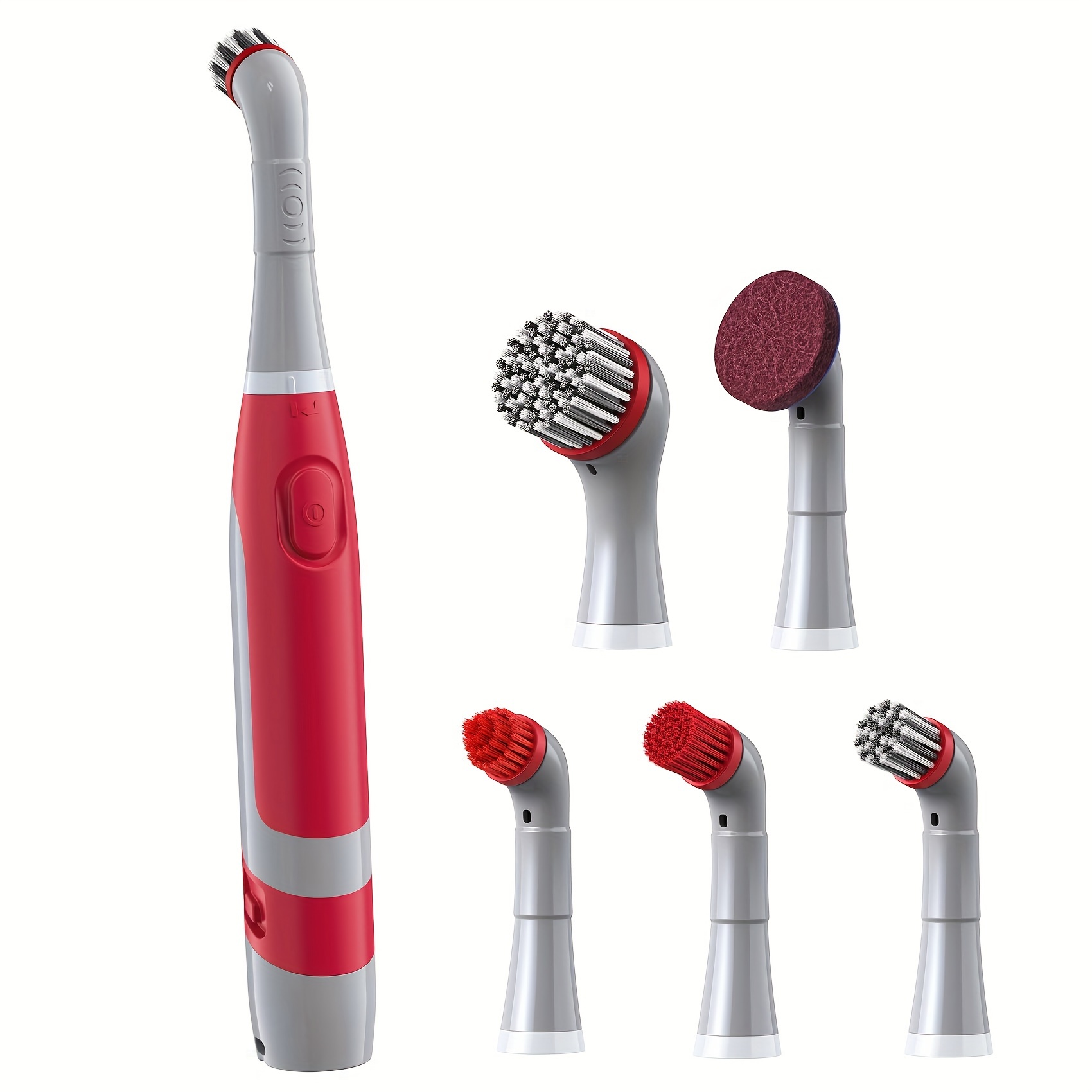 TEMU Electric Grout Cleaning Brush, Battery Operated Power Scrubber With Upgraded Stainless Wire Brush, Scrub Brush Cleaner For Grout, Tile, Corner,