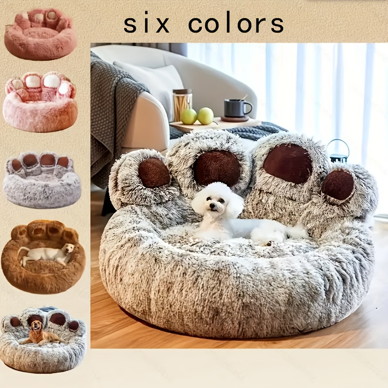 cama peluche mascotas diseño oso perros Temu Uruguay