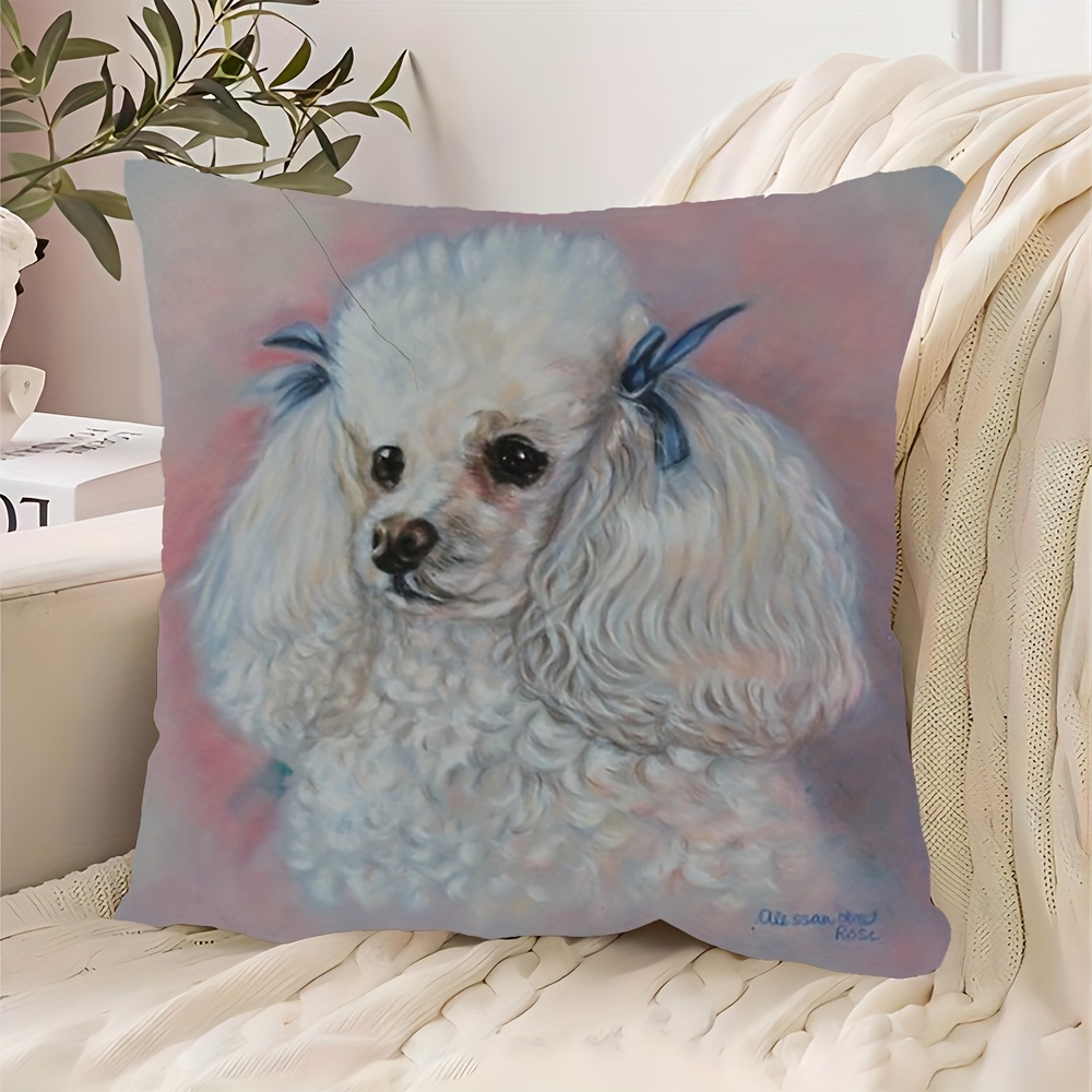 

Dog 18x18 Polyester - For Sofa, & Bedroom Decor, , Zip