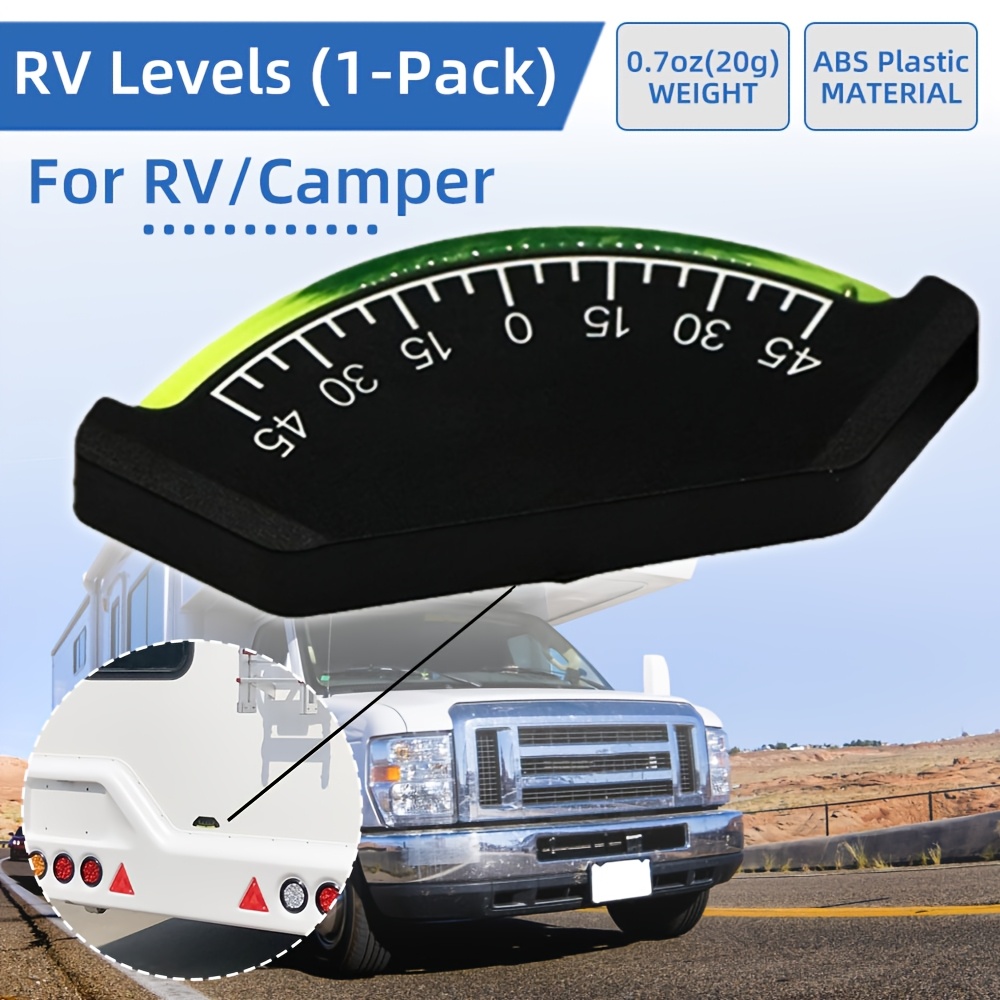Front Mount Rv Level Camper Trailer Leveling Kit With Adhesive Mount 4-Piece RV Bubble Level ...