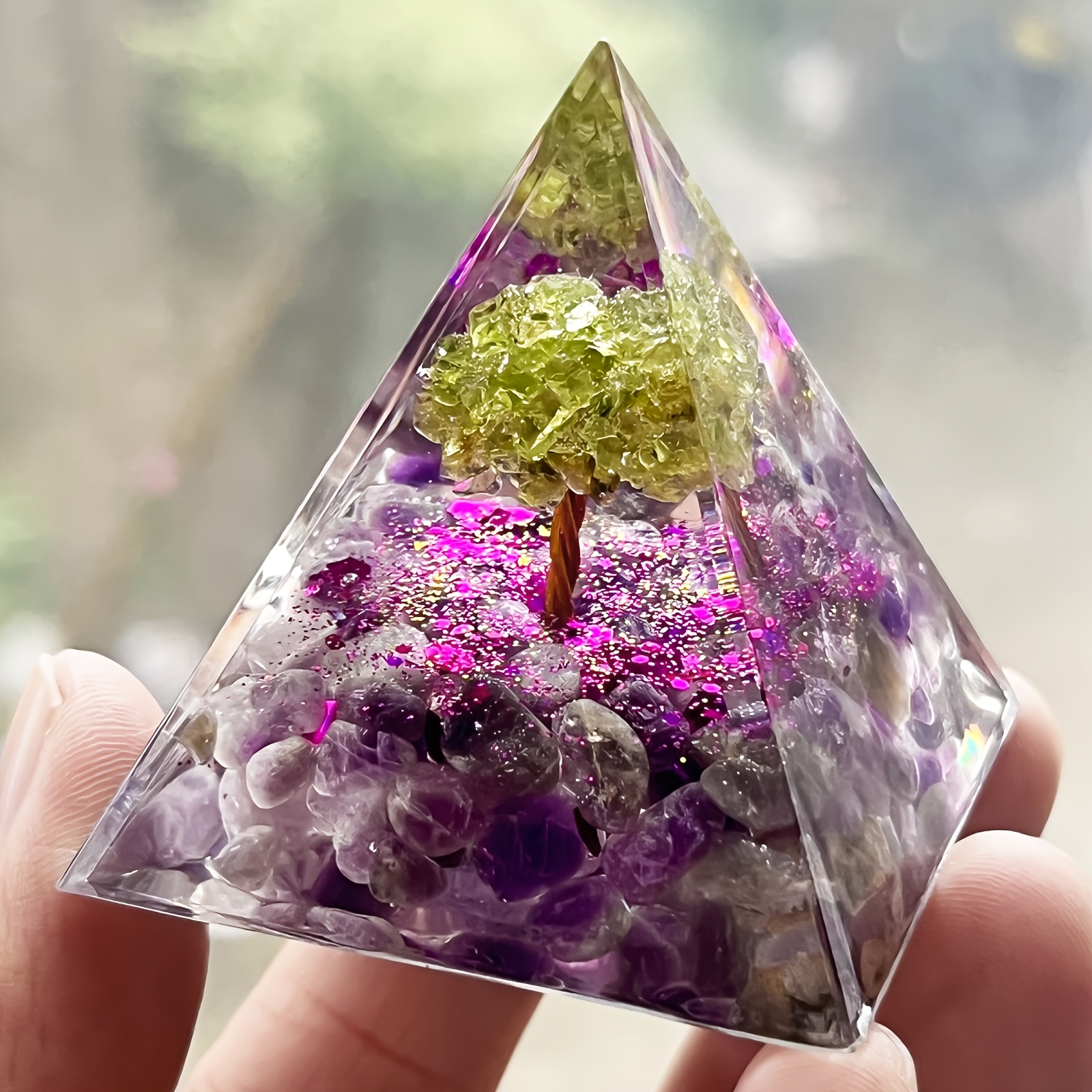 Amethyst Base Tree Pyramid