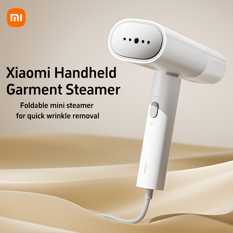 Xiaomi Handheld Garment Steamer Foldable Mini Steamer For Quick Wrinkle Removal. The Ceramic-coated Aluminium Panel Maintains A Consistent Temperature. Removes Wrinkles Without Damaging Fabrics