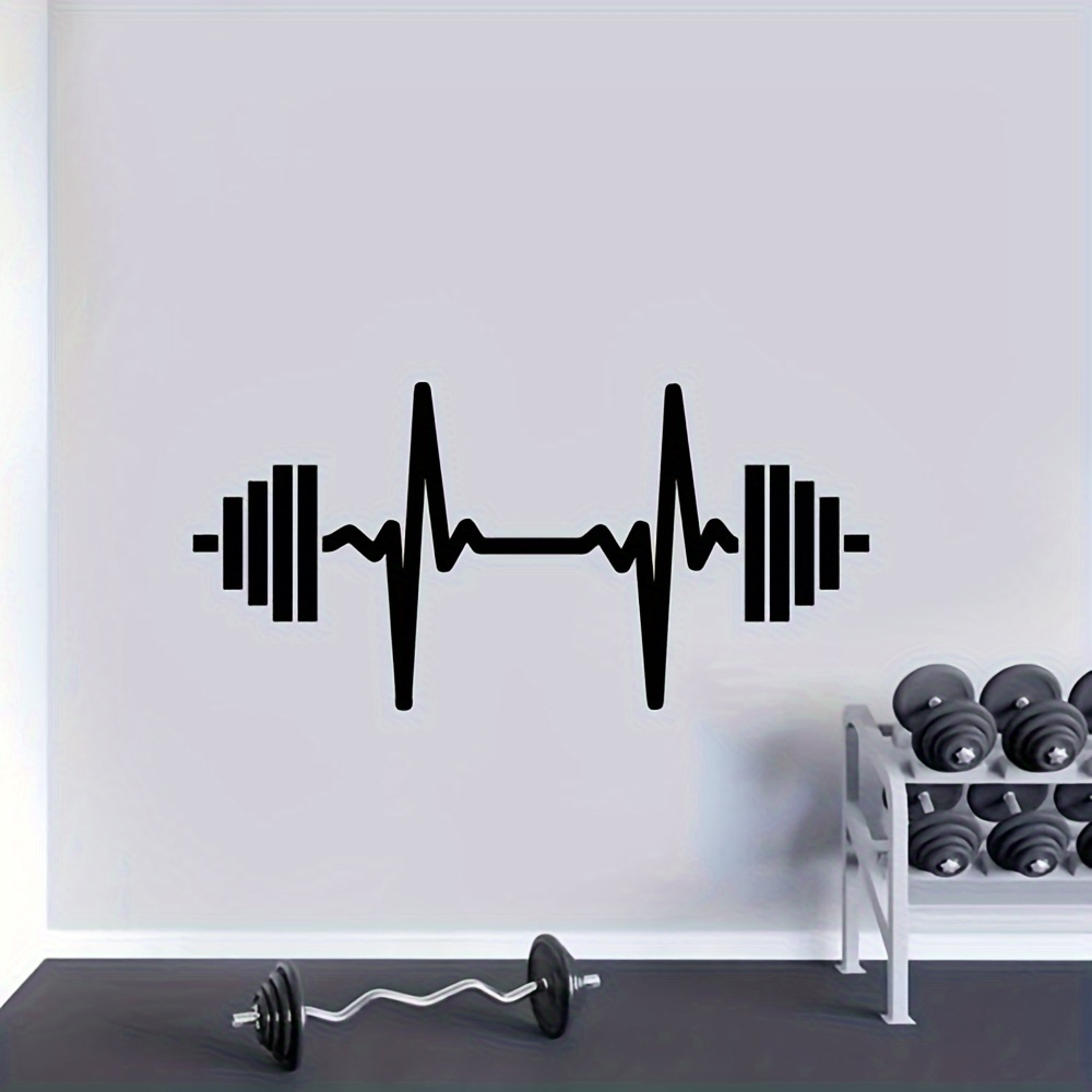 1pc artistic pvc wall decal fitness workout mural in gym Temu