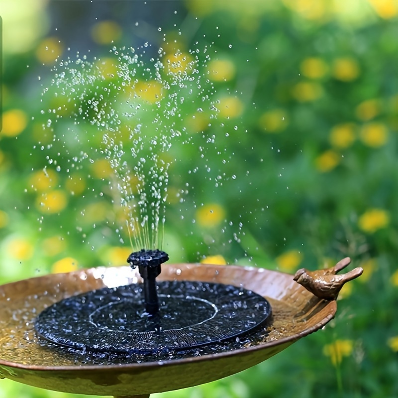 

Aisitin Solar Fountain Bird Bathing Fountain Bird Feeding Supplies, 2.5w With 8 Nozzles For Diy Water Spray Shape, Suitable For Garden, Pool, Courtyard, Rockery Landscaping