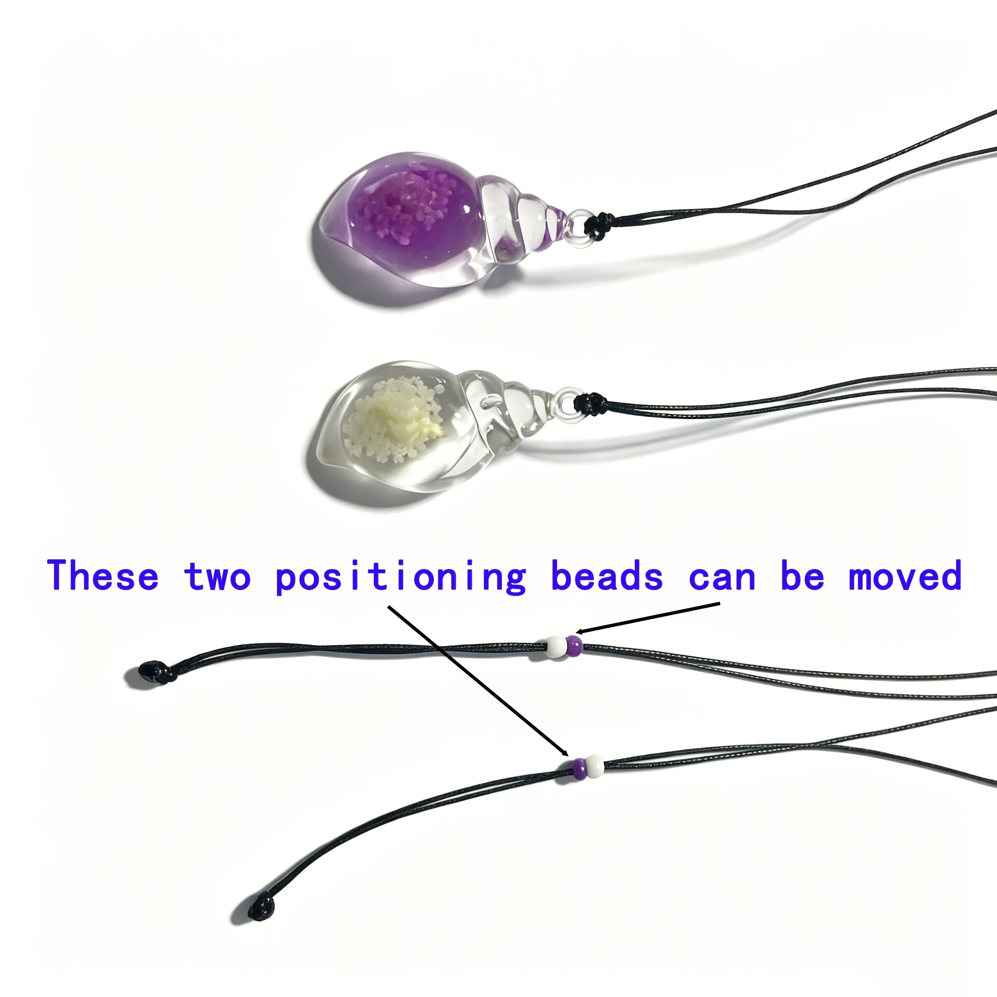 2pc Glow Seashell Necklaces, Romantic Nighttime Essentials