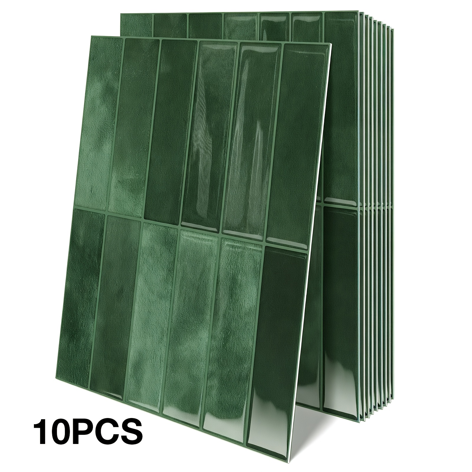 TEMU 10 piezas de calcomanías de pared 3D autoadhesivas de de baldosas, adhesivo fuerte, y pegar, calcomanías de pared removibles, decoración ideal