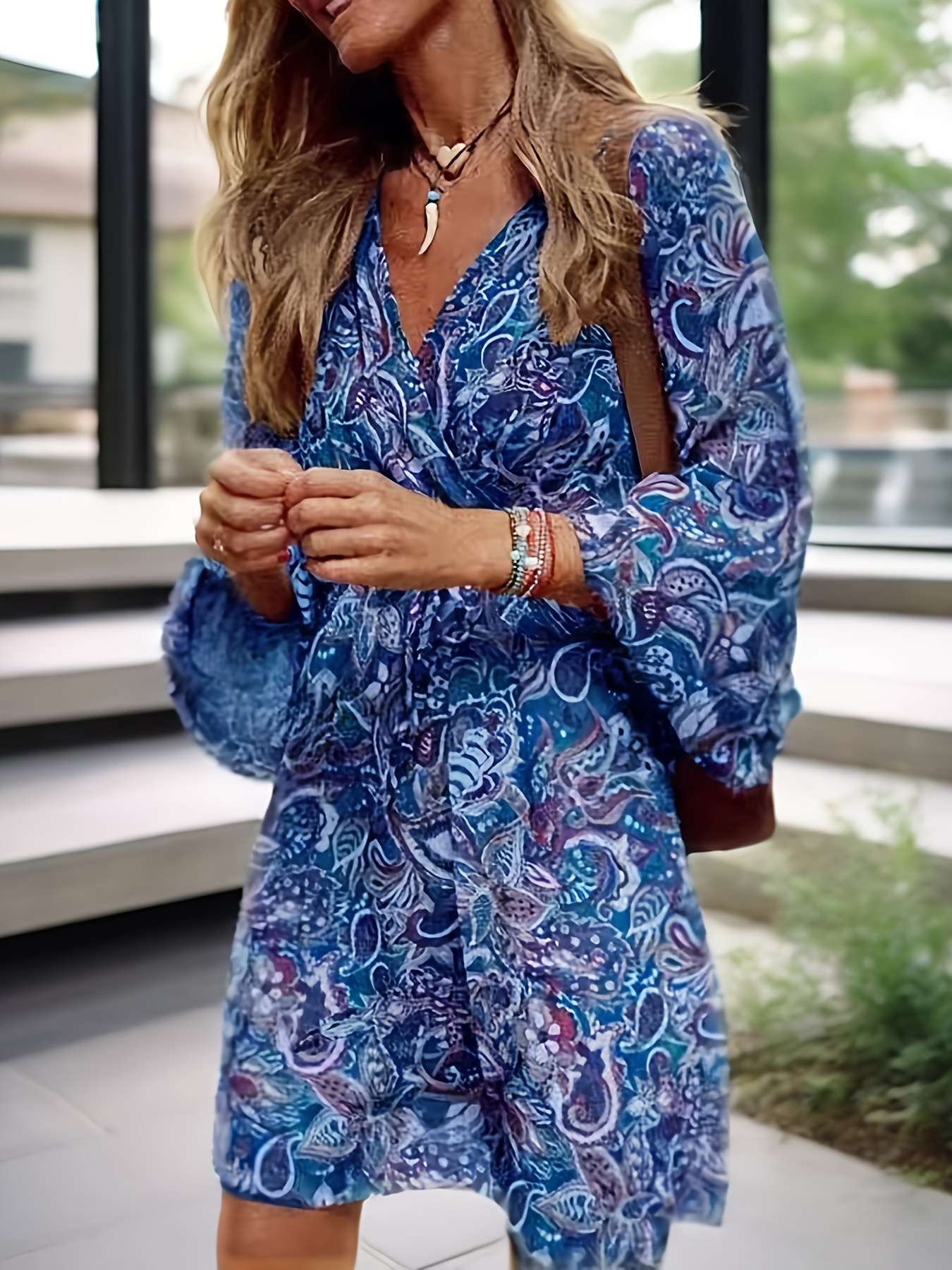 paisley dress sold on Temu United States