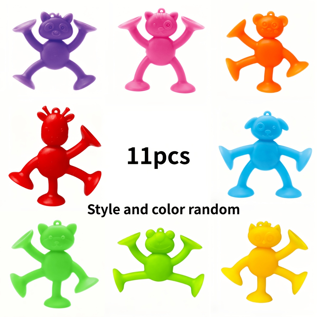 TEMU CotTibe Lot de 11 jouets de construction à à ressort pour animaux, styles et couleurs aléatoires, mini jouets créatifs, adaptés pour décorer les