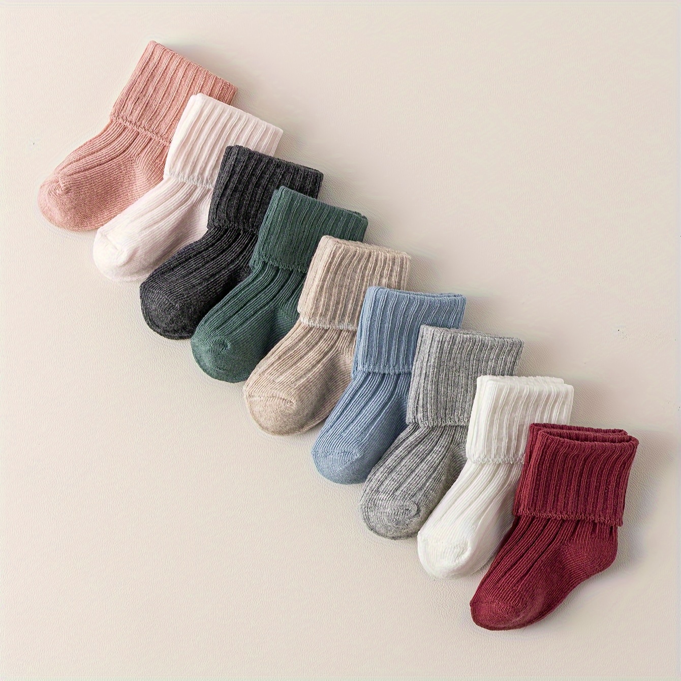 

Soft And Cotton Baby Socks For Girls, 0-6 Months, Machine Washable, Suitable For All