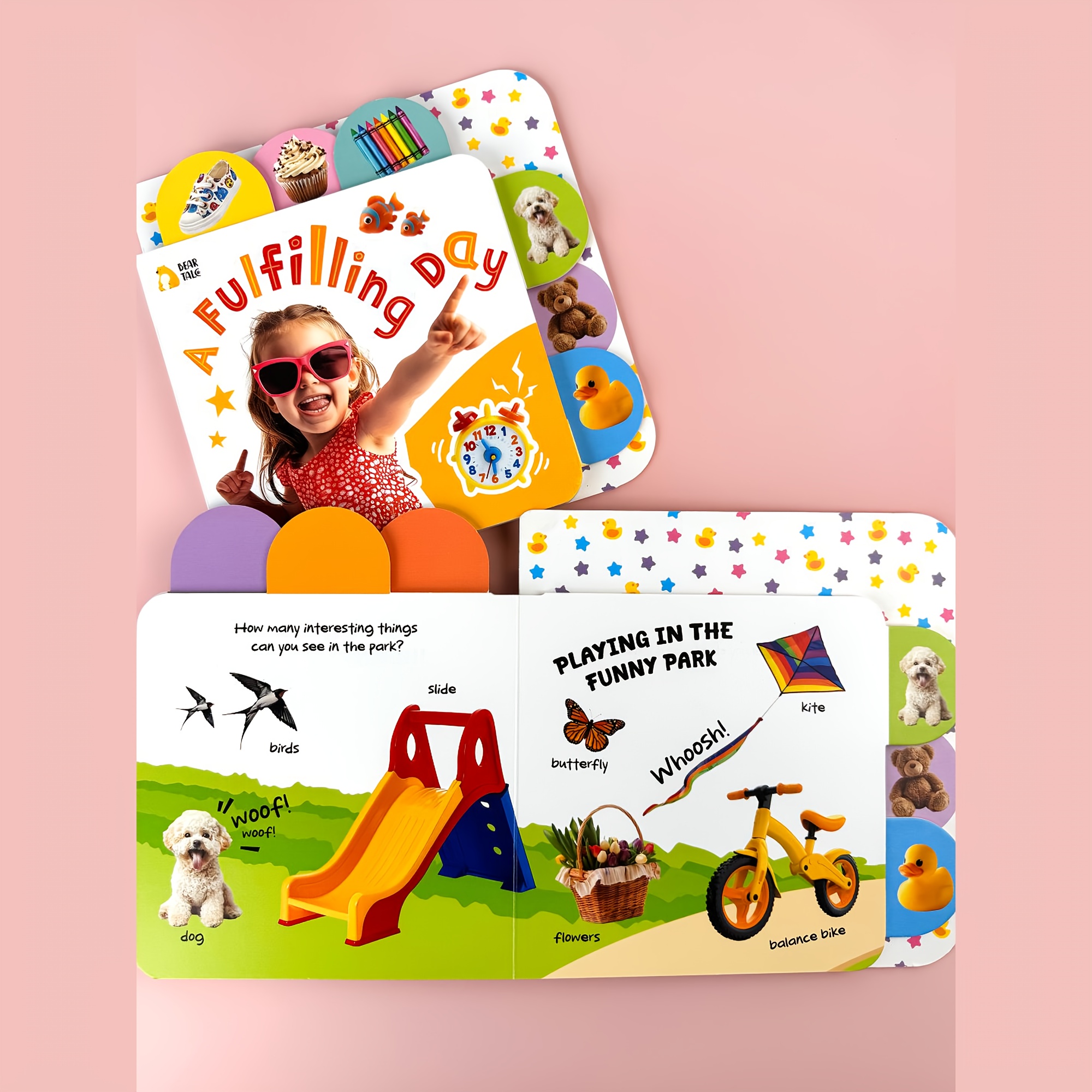 An Eventful Day, Early Childhood Word Learning Cognition Label Board Book, Perfect Ramadan Birthday Present for Kids, BEAR TALE