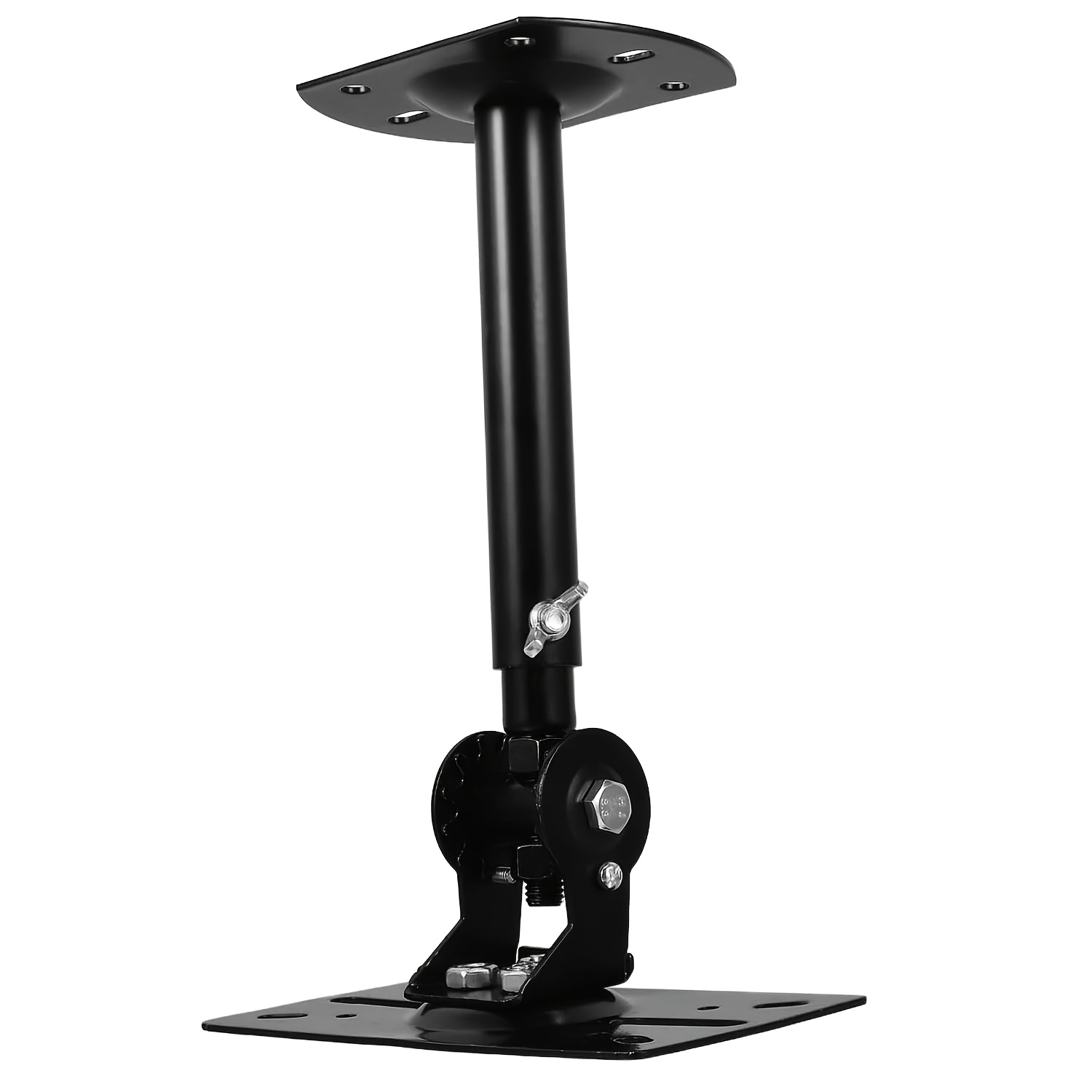 2pcs Metal Speaker Wall Brackets Holder Mount, Adjustable Tilt Swivel