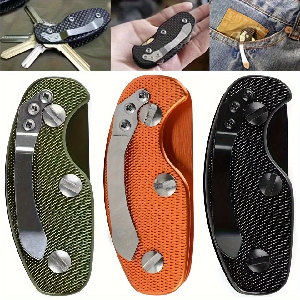 

1pc Compact Multi-tool Key Organizer - Portable Edc Pocket Clip For Keys, Wallet & Tools Storage