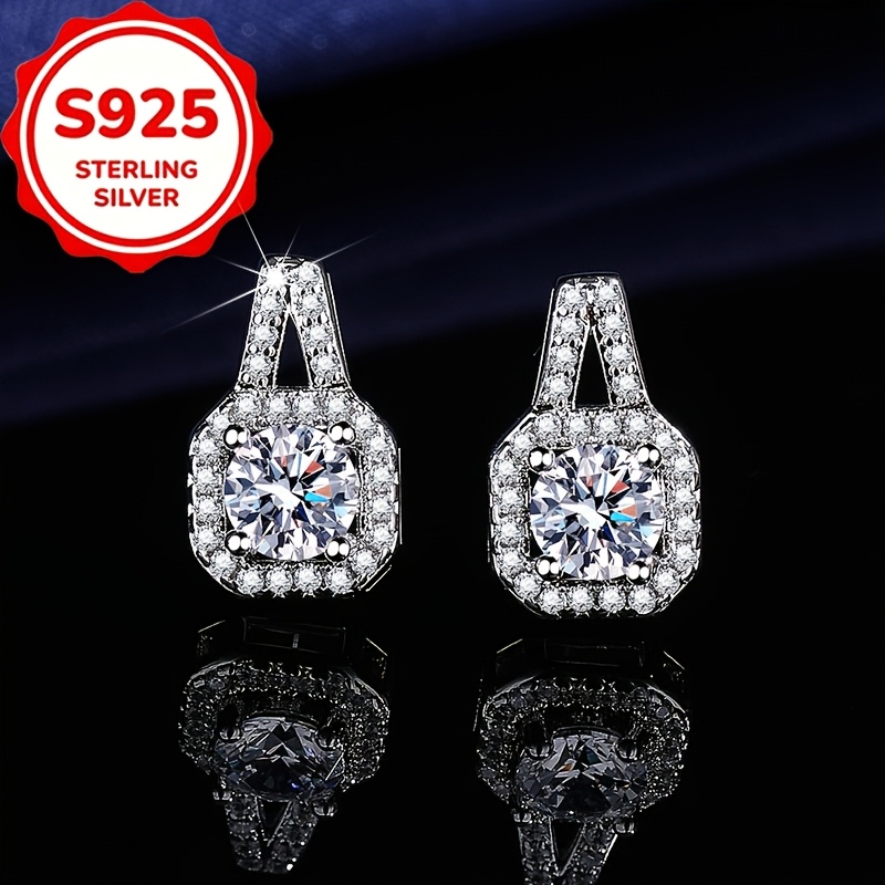 3pcs Minimalist S925 Silver Square Ring Set