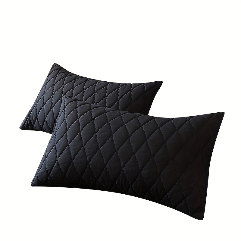 2pcs And Color Pillow Covers, Solid Color Pillowcases For Bedroom, Living Room & Hotel Use – Suitable For Single, Double, Or Couple Beds – Washable