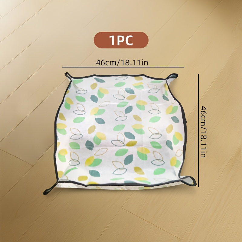 TEMU 1pc Thickened Pe Planting Mat, Foldable Indoor Succulent Potted Mat, Portable Home Gardening Mat, With Soil And Planting Tools, Suitable For
